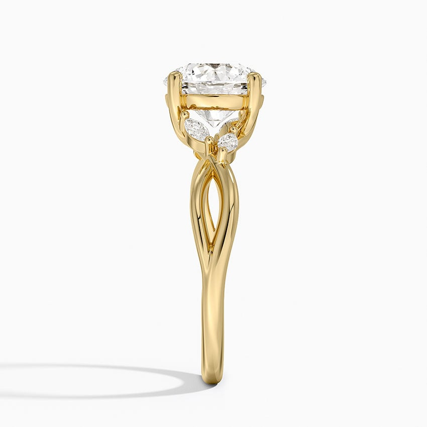 2 CT Lab Grown Diamond Twisted Engagement Ring