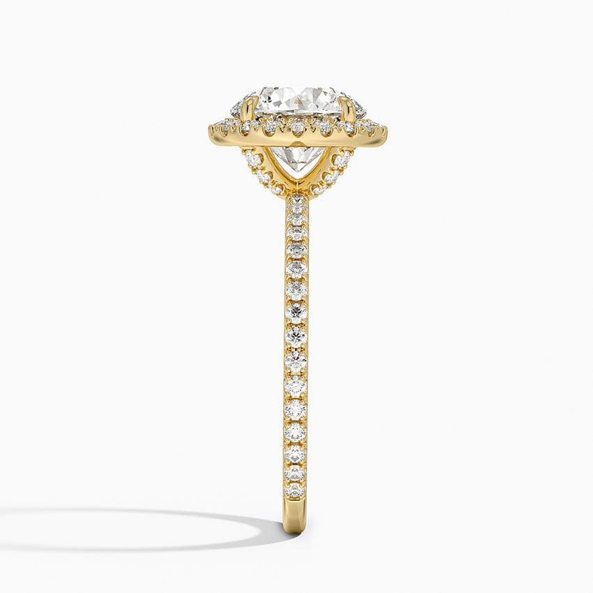 2 CT Halo Lab Grown Diamond 3/4 Eternity Ring