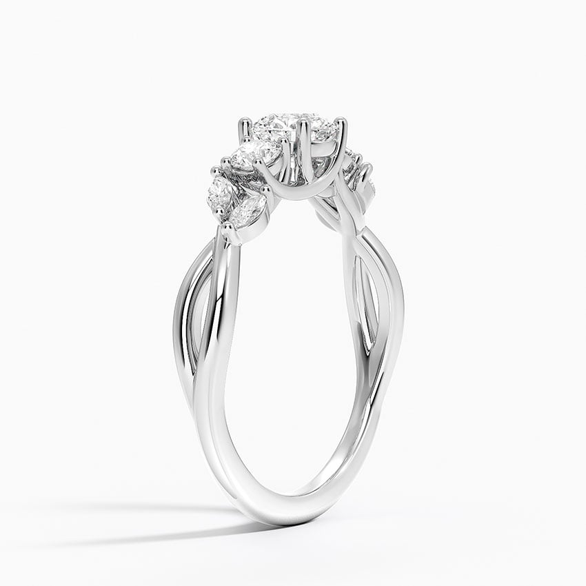 1/2 CT Lab Grown Diamond 7 Stone Engagement Ring