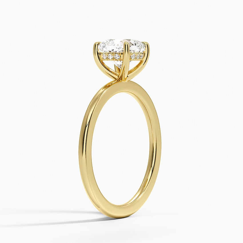 1 1/2 CT Lab Grown Diamond Hidden Halo Solitaire Ring