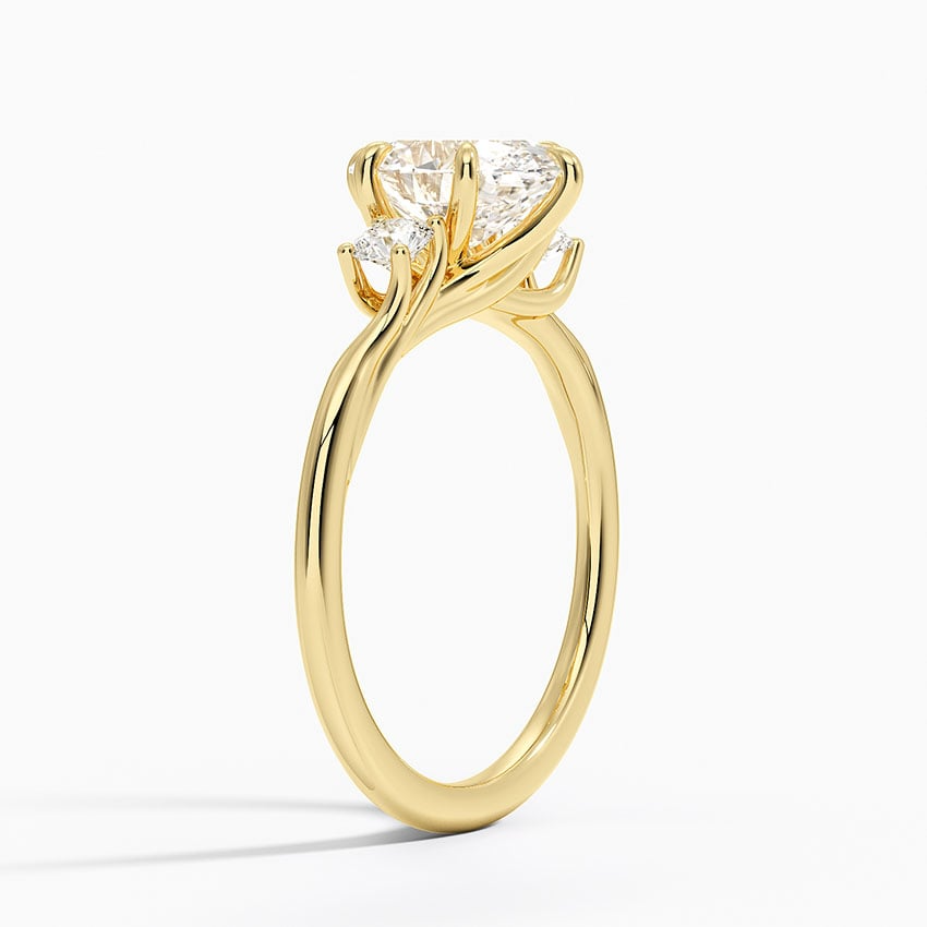 1 1/2 CT Lab Grown Diamond 3 Stone Engagement Ring