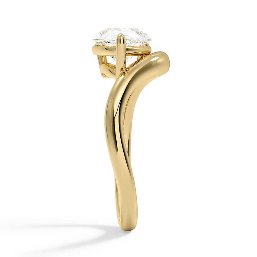 1 1/4 CT Lab Grown Diamond 18KT Gold Solitaire Engagement Ring