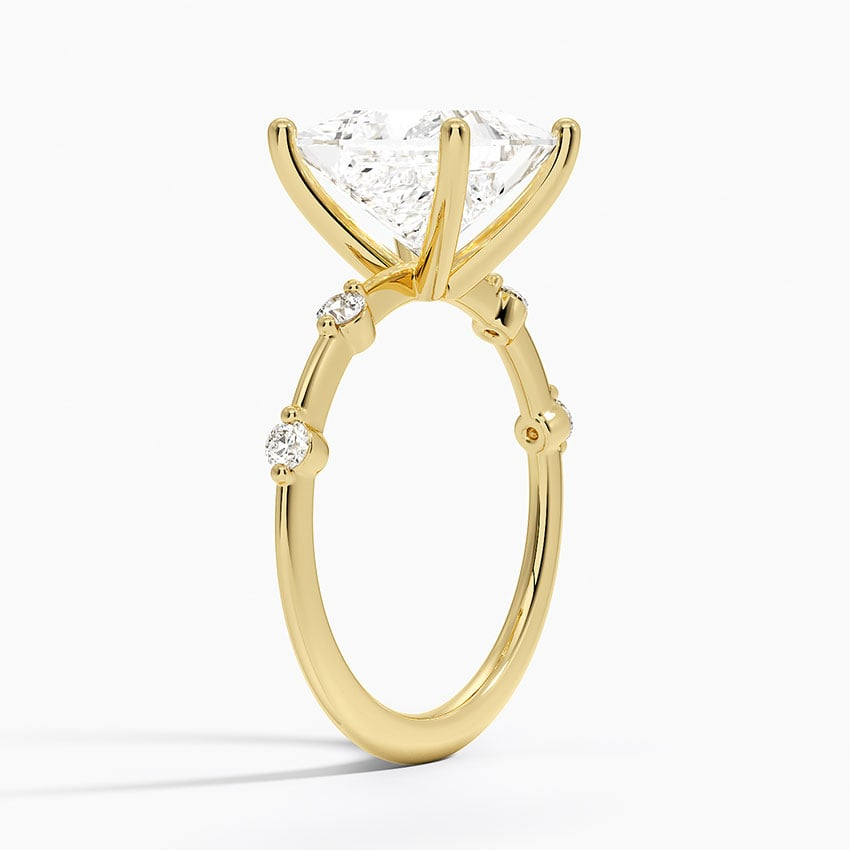 3 CT Lab Grown Diamond Princess Cut Engagement Ring