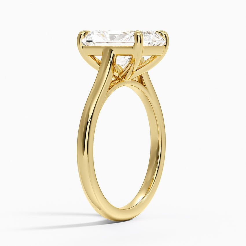 3 CT Lab Grown Diamond Radiant Cut Solitaire Engagemet Ring