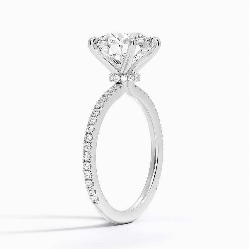 3 CT 925 Sterling Silver Labgrown Diamond Engagement Ring