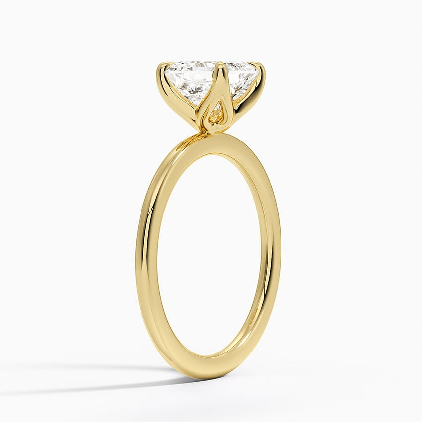 1 1/2 CT Asscher Cut Lab Grown Diamond Solitaire Ring