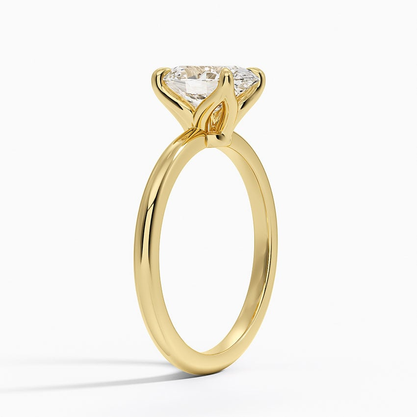 1 1/2 CT Lab Grown Diamond Solitaire Engagement Ring
