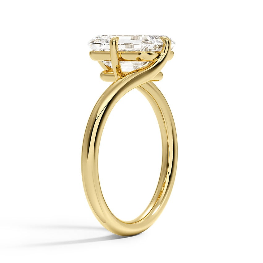 1 1/2 CT Bypass Sank Lab Grown Diamond Oval Cut Ring