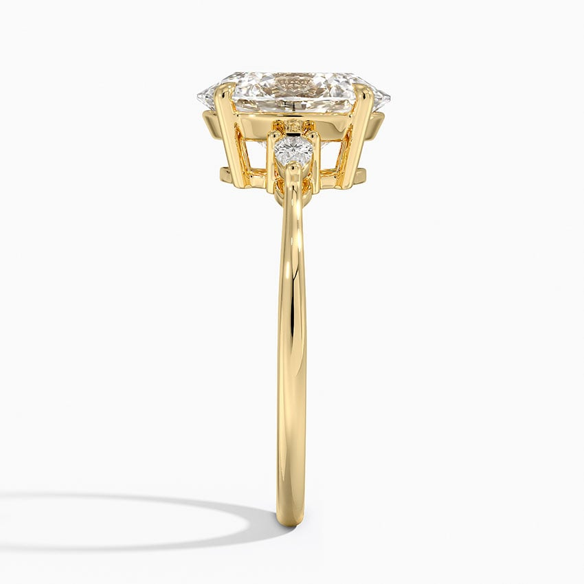 2 1/2 CT Oval Lab Grown Diamond Engagement Ring