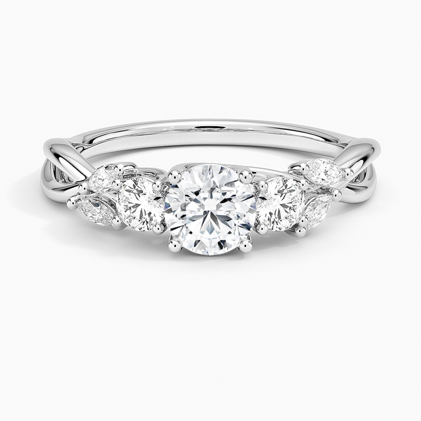 1/2 CT Lab Grown Diamond 7 Stone Engagement Ring