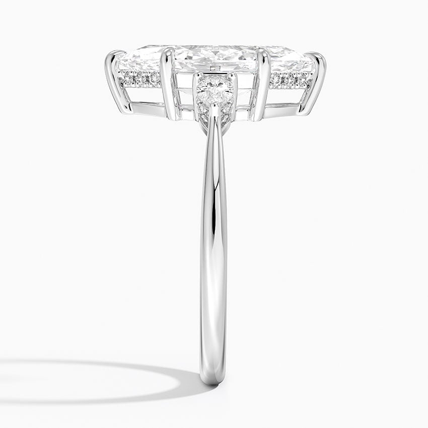 21/2 CT Marquise Lab Grown Diamond Three Stone Ring