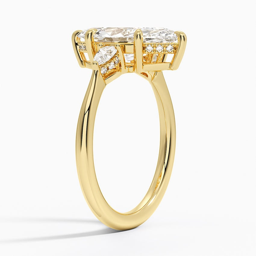 21/2 CT Marquise Lab Grown Diamond Three Stone Ring
