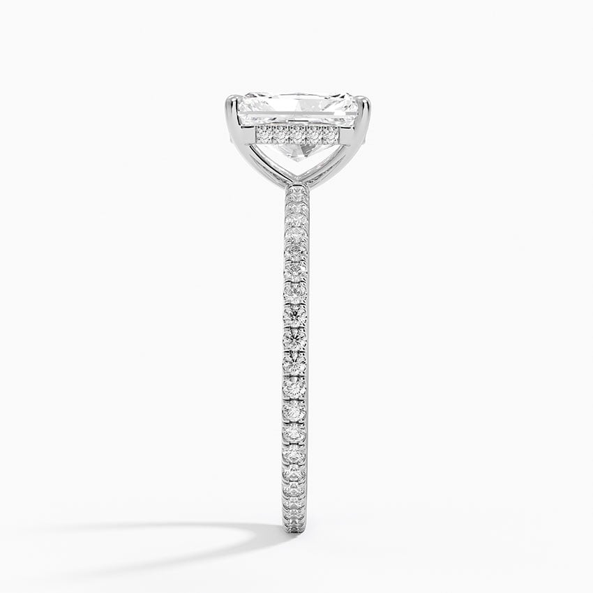 1 1/2 CT Radiant Cut Lab Grown Diamond Full Eterniy Ring