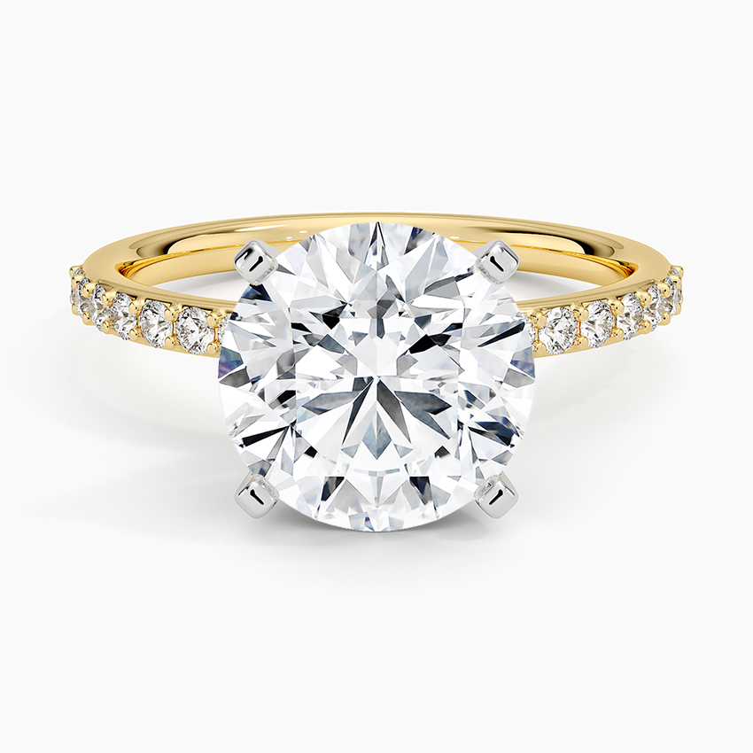 3 CT Two Ton Lab Grown Diamond Half Eternity Ring