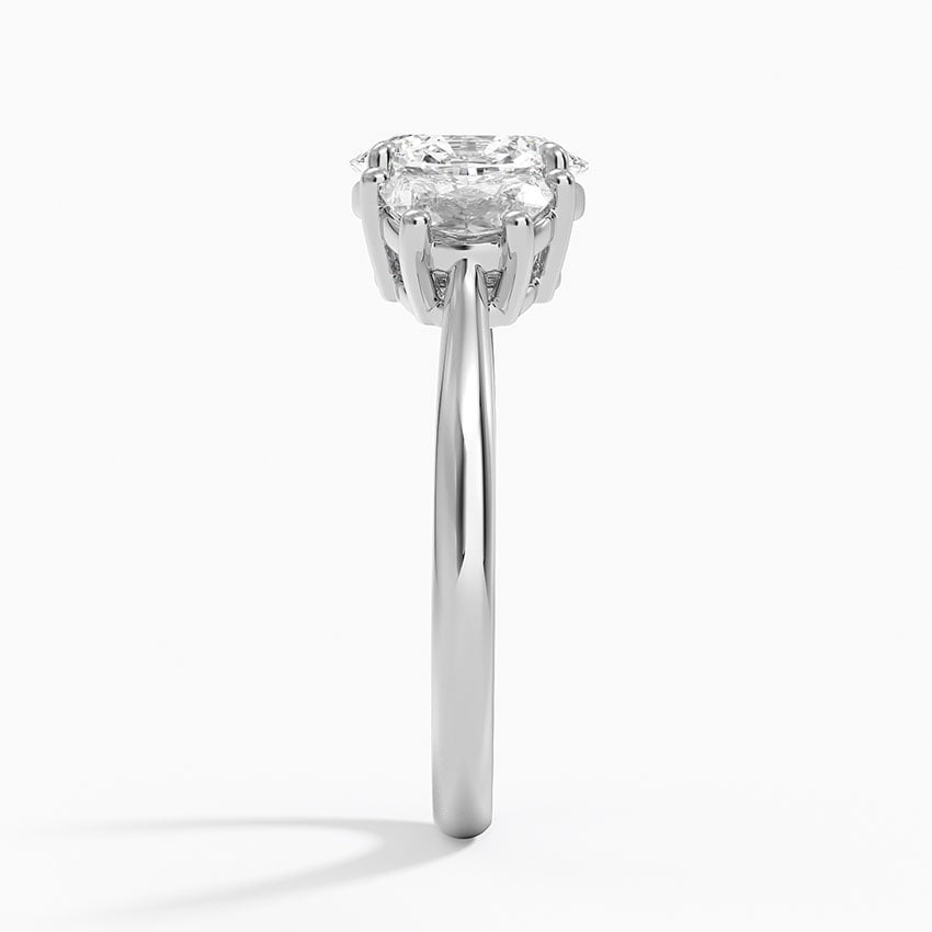 1 1/4 CT Lab Grown Diamond 3 Stone Engagement Ring