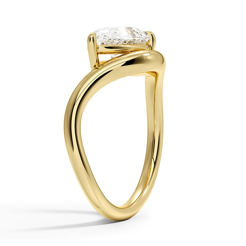 1 1/4 CT Lab Grown Diamond 18KT Gold Solitaire Engagement Ring