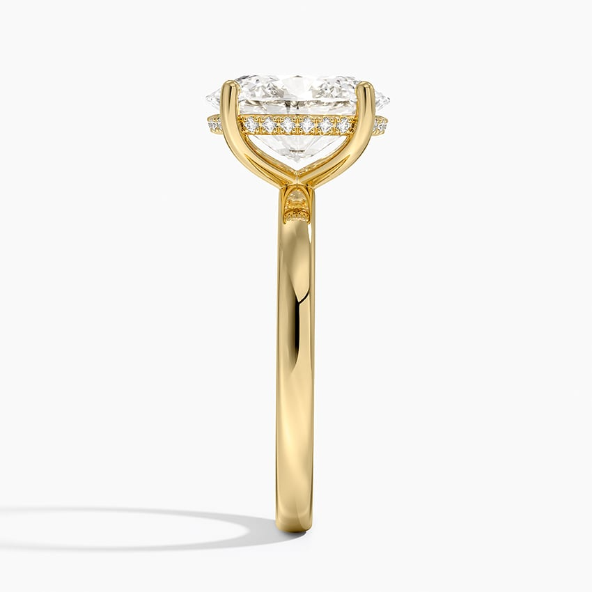 3 CT Solid Gold Lab Grown Diamond Engagement Ring