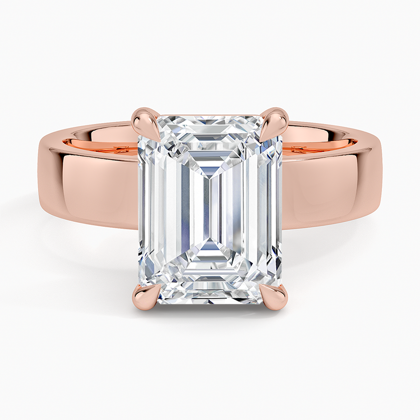 3 CT 18K Yellow Gold Lab Grown Diamond Solitaire Ring