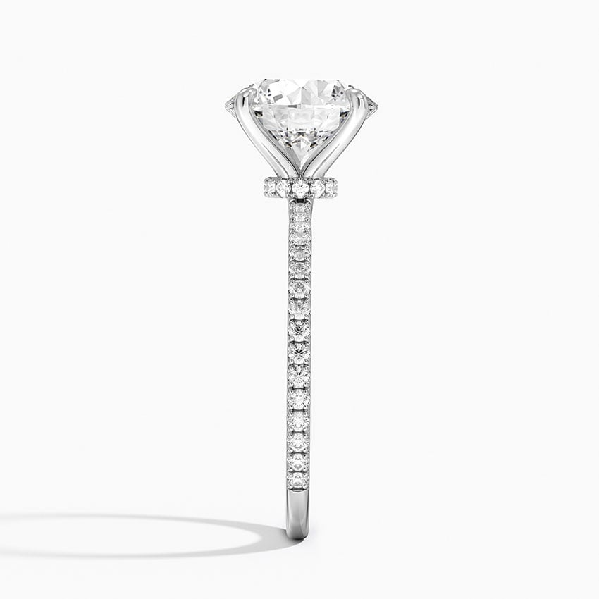 3 CT 925 Sterling Silver Labgrown Diamond Engagement Ring