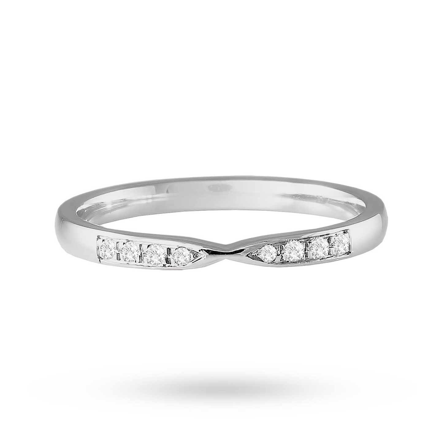 White Gold Unique Design Lab Created Wedding Band