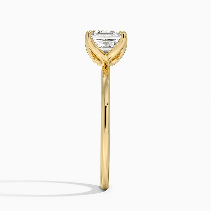 1 1/2 CT Asscher Cut Lab Grown Diamond Solitaire Ring