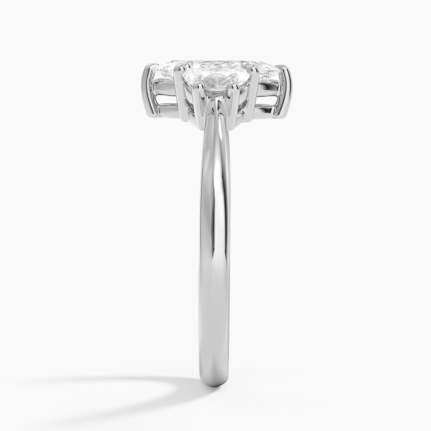 3/4 CT Lab Grown Diamond 3 Stone Engagement Ring