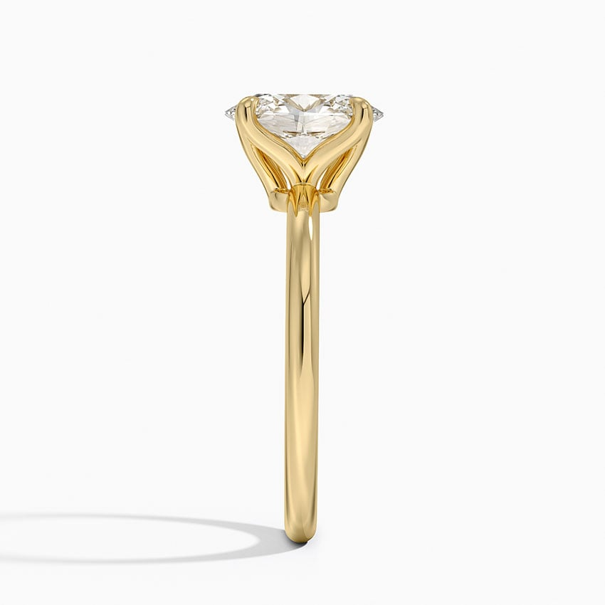 1 1/2 CT Lab Grown Diamond Solitaire Engagement Ring