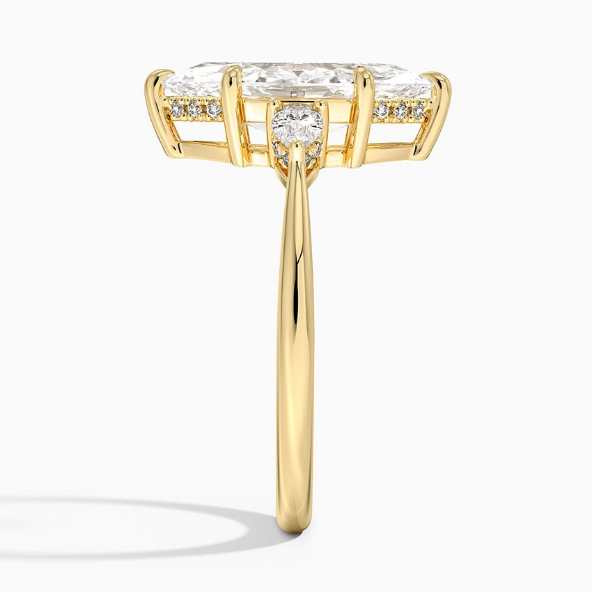 21/2 CT Marquise Lab Grown Diamond Three Stone Ring