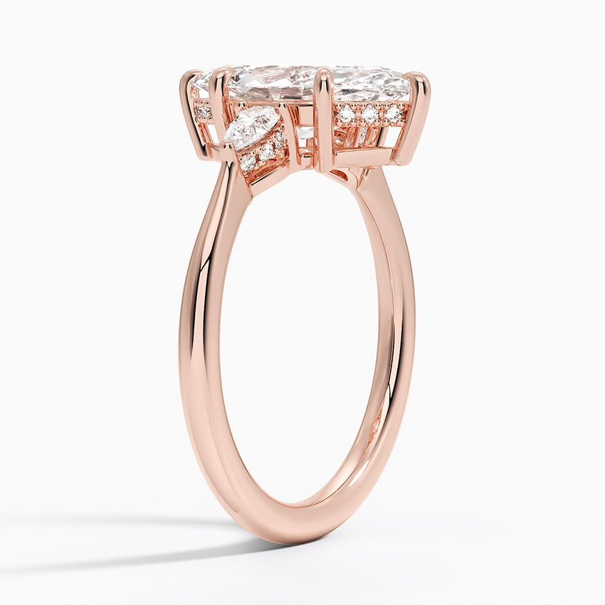 21/2 CT Marquise Lab Grown Diamond Three Stone Ring