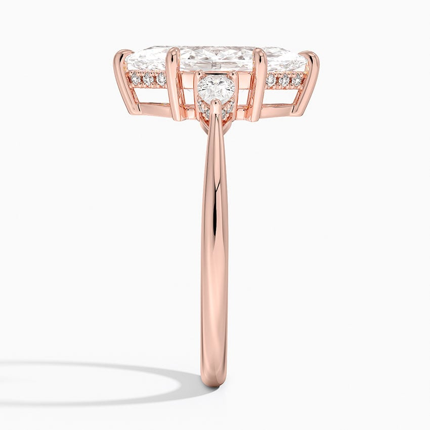 21/2 CT Marquise Lab Grown Diamond Three Stone Ring