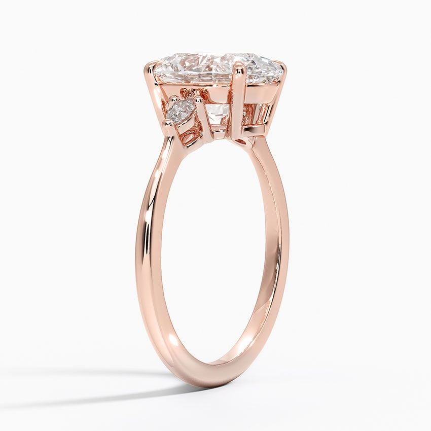 2 1/2 CT Oval Lab Grown Diamond Engagement Ring