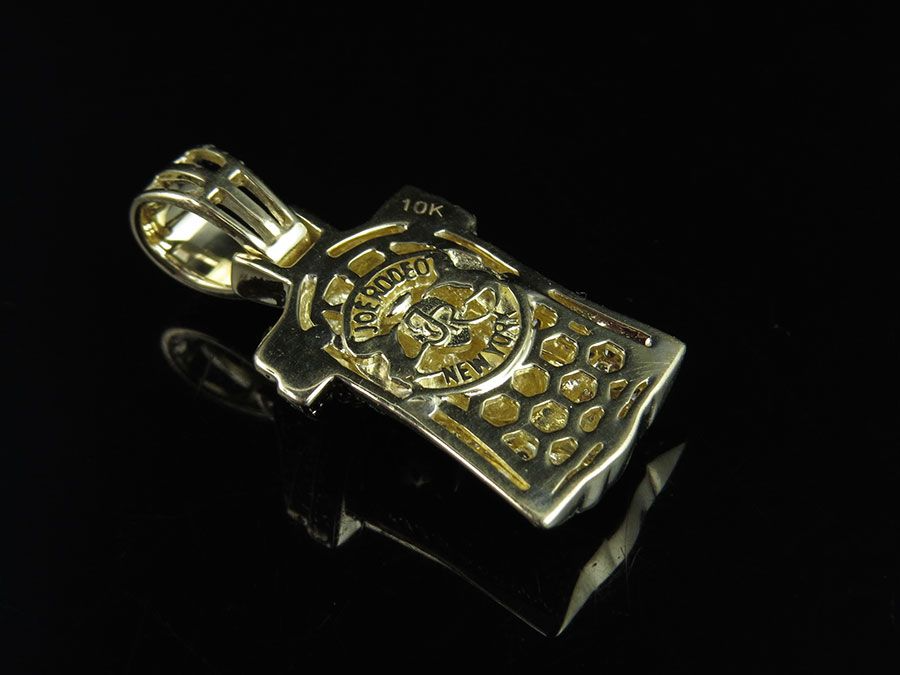Jesus Face Custom Yellow Gold lab Grown Diamond Pendant