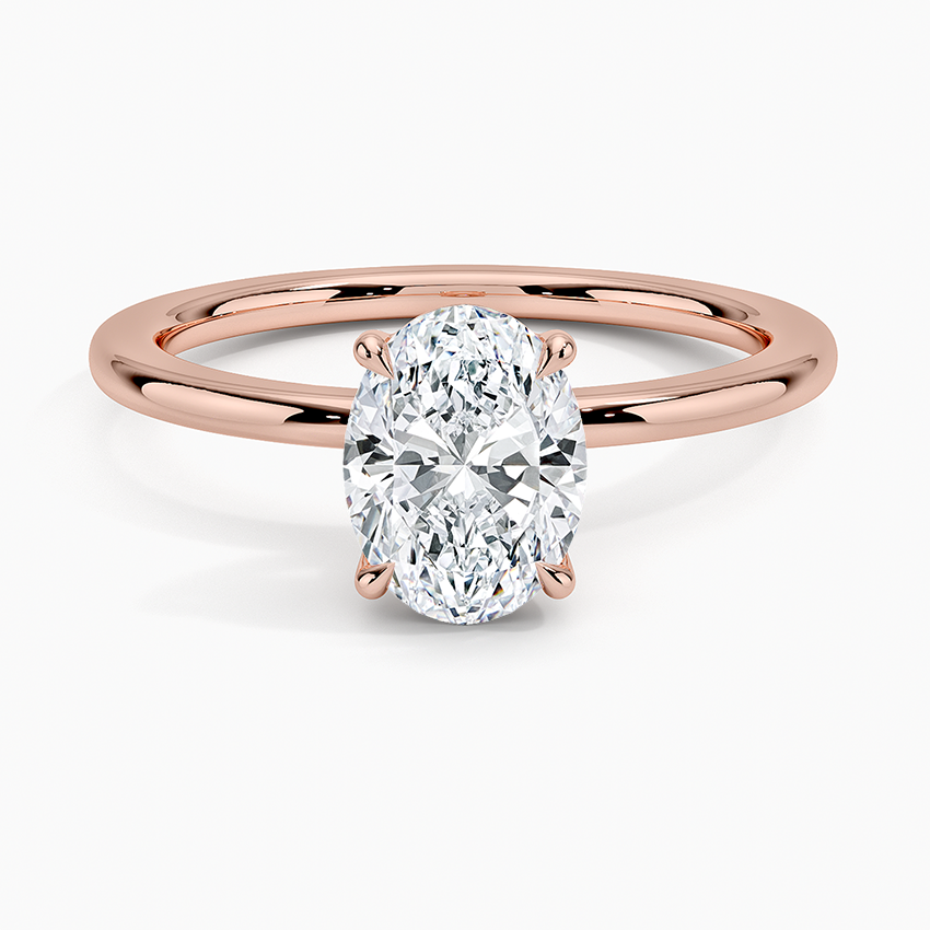 1 1/4 CT Oval Cut Lab Grown Diamond Solitaire Engagement Ring