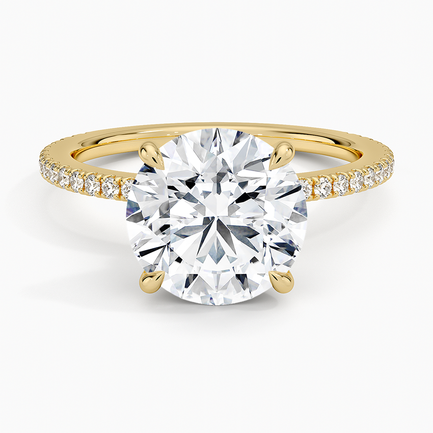 3 CT 925 Sterling Silver Labgrown Diamond Engagement Ring