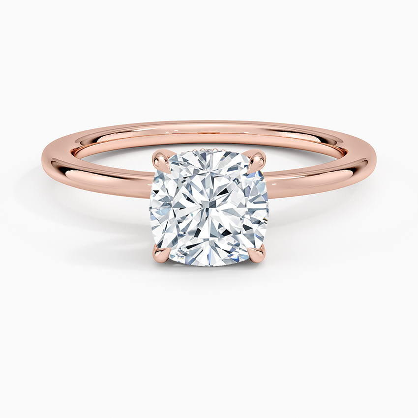 1 1/2 CT Lab Grown Diamond Hidden Halo Solitaire Ring