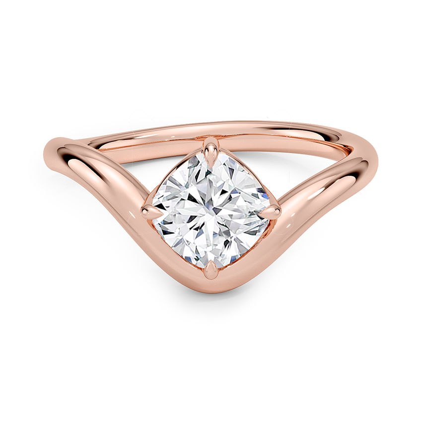1 1/4 CT Lab Grown Diamond 18KT Gold Solitaire Engagement Ring