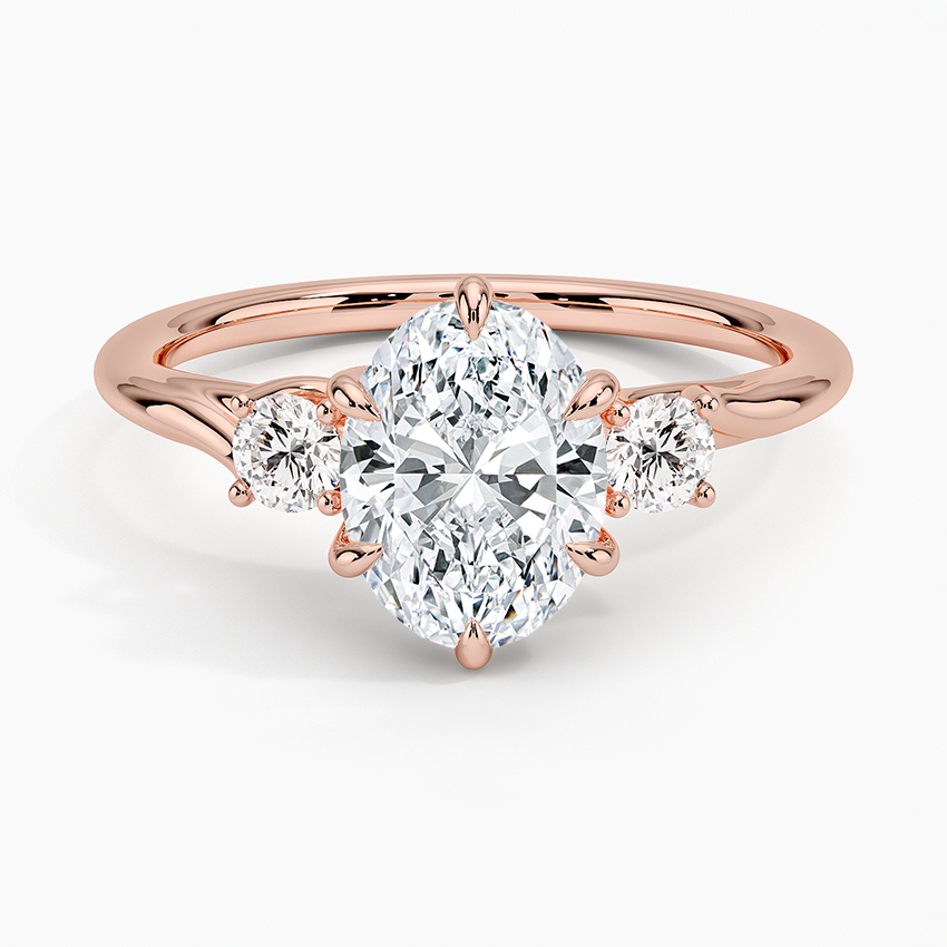 1 1/2 CT Lab Grown Diamond 3 Stone Engagement Ring