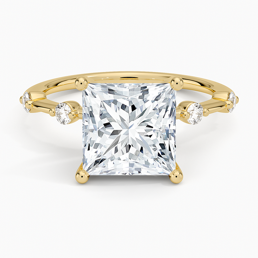 3 CT Lab Grown Diamond Princess Cut Engagement Ring