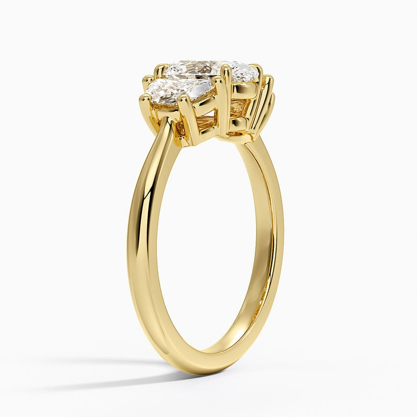 1 1/4 CT Lab Grown Diamond 3 Stone Engagement Ring