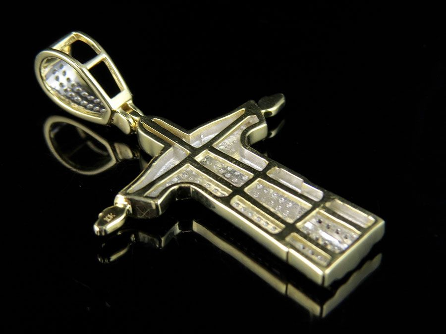 Christ The Redeemer Lab Grown Diamond Yellow Gold Pendant