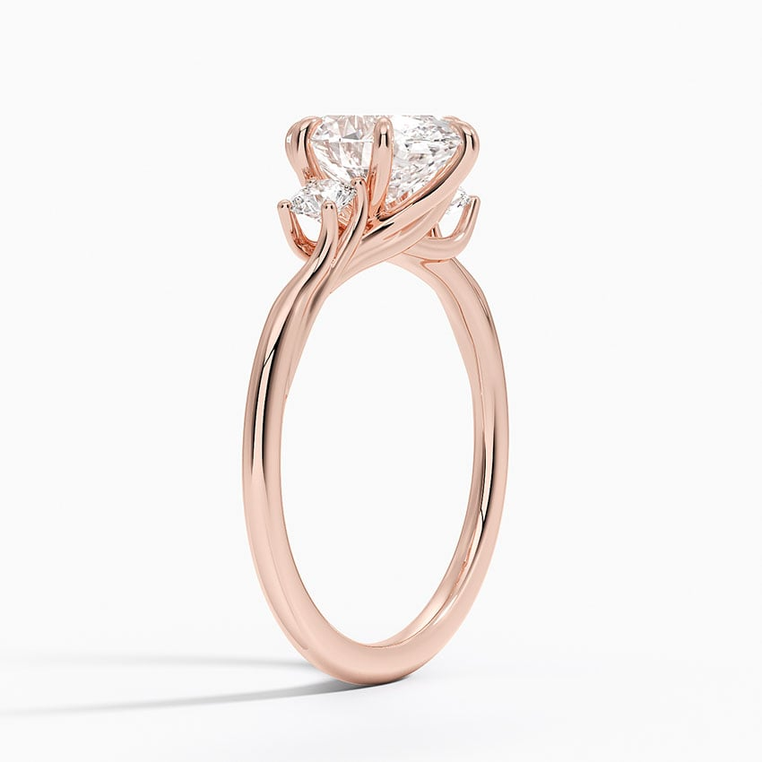 1 1/2 CT Lab Grown Diamond 3 Stone Engagement Ring