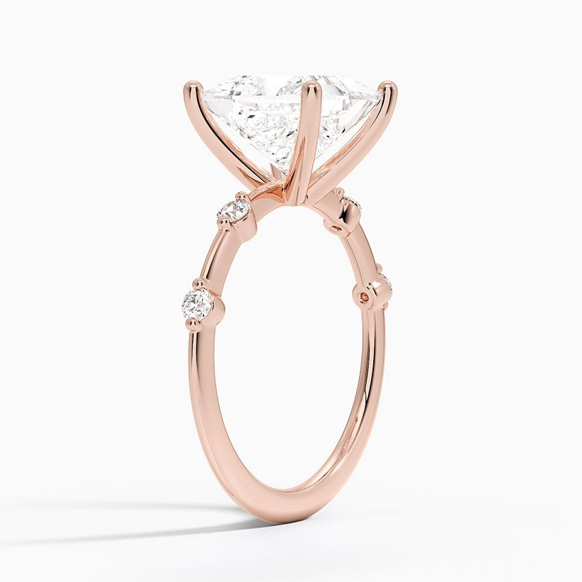 3 CT Lab Grown Diamond Princess Cut Engagement Ring