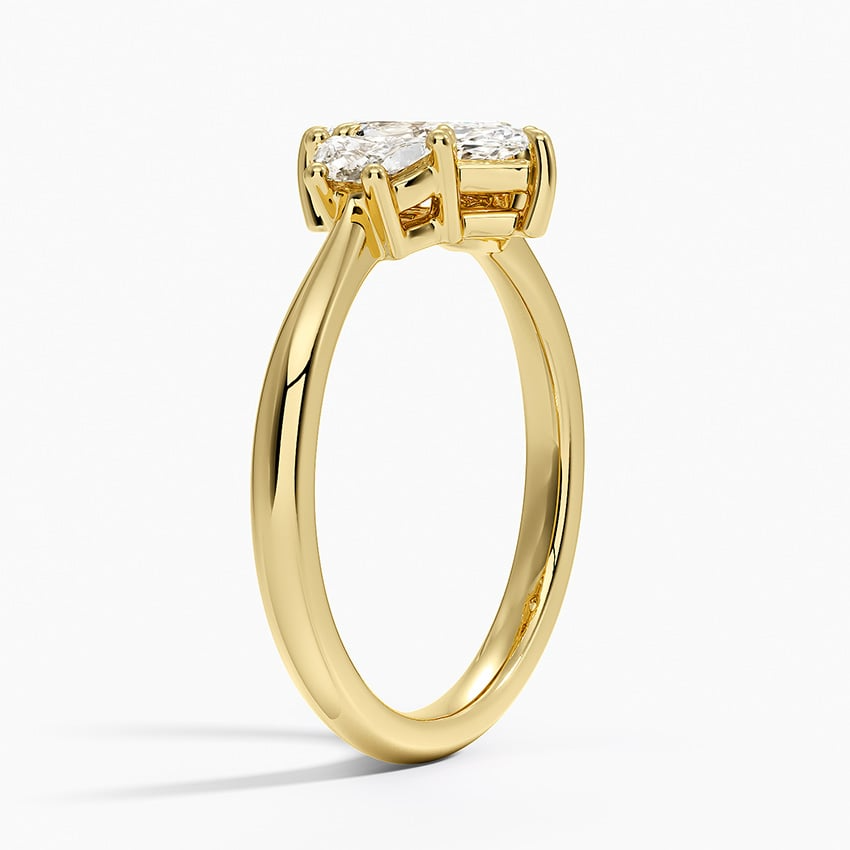 3/4 CT Lab Grown Diamond 3 Stone Engagement Ring