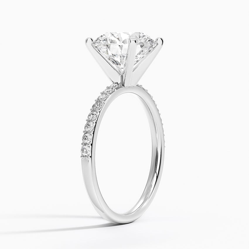 3 CT Two Ton Lab Grown Diamond Half Eternity Ring