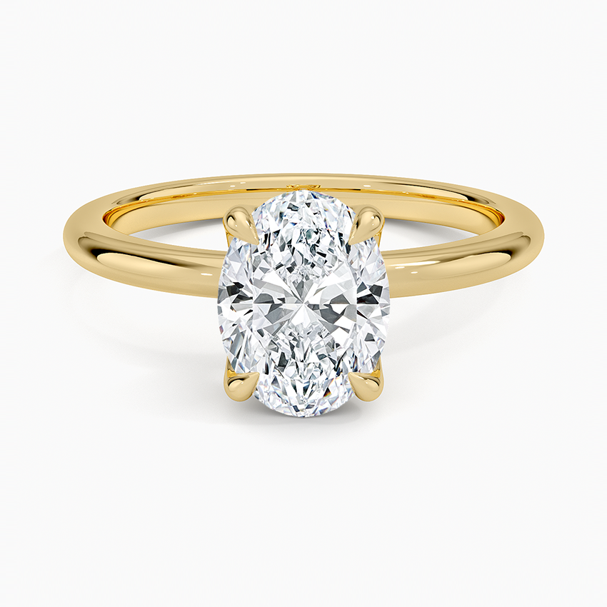 1 1/2 CT Lab Grown Diamond Solitaire Engagement Ring