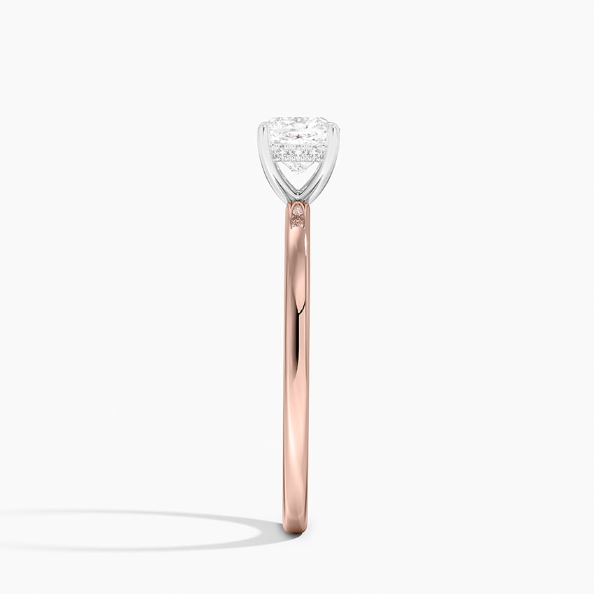 3/4 CT Lab Grown Diamond Two Tone Solitire Engagement Ring