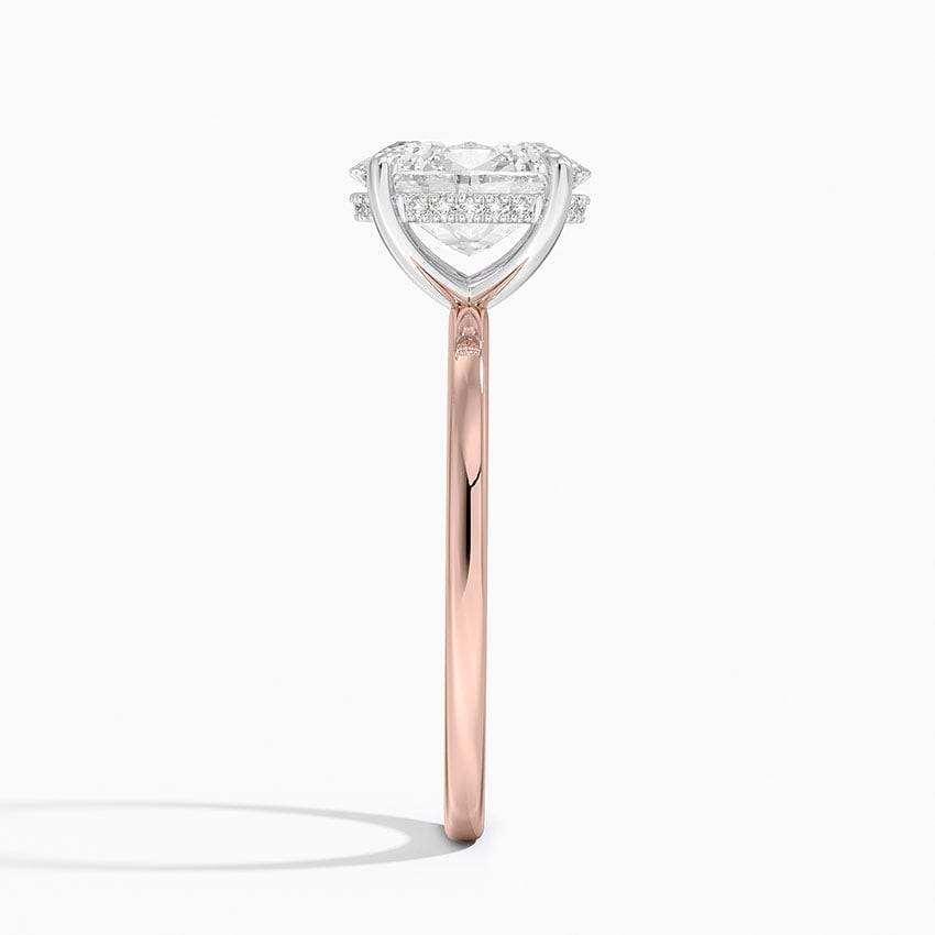 1 1/2 CT Lab Grown Diamond Two Ton Solitaire Engagement Ring