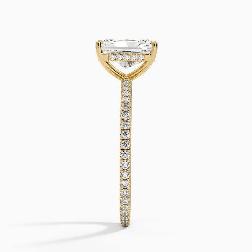 1 1/2 CT Radiant Cut Lab Grown Diamond Full Eterniy Ring