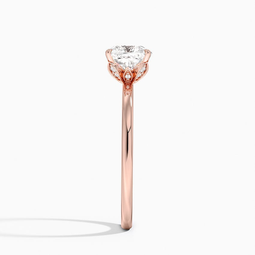 1 1/4 CT Cusion Cut Lab Grown Diamond Solitaire Ring