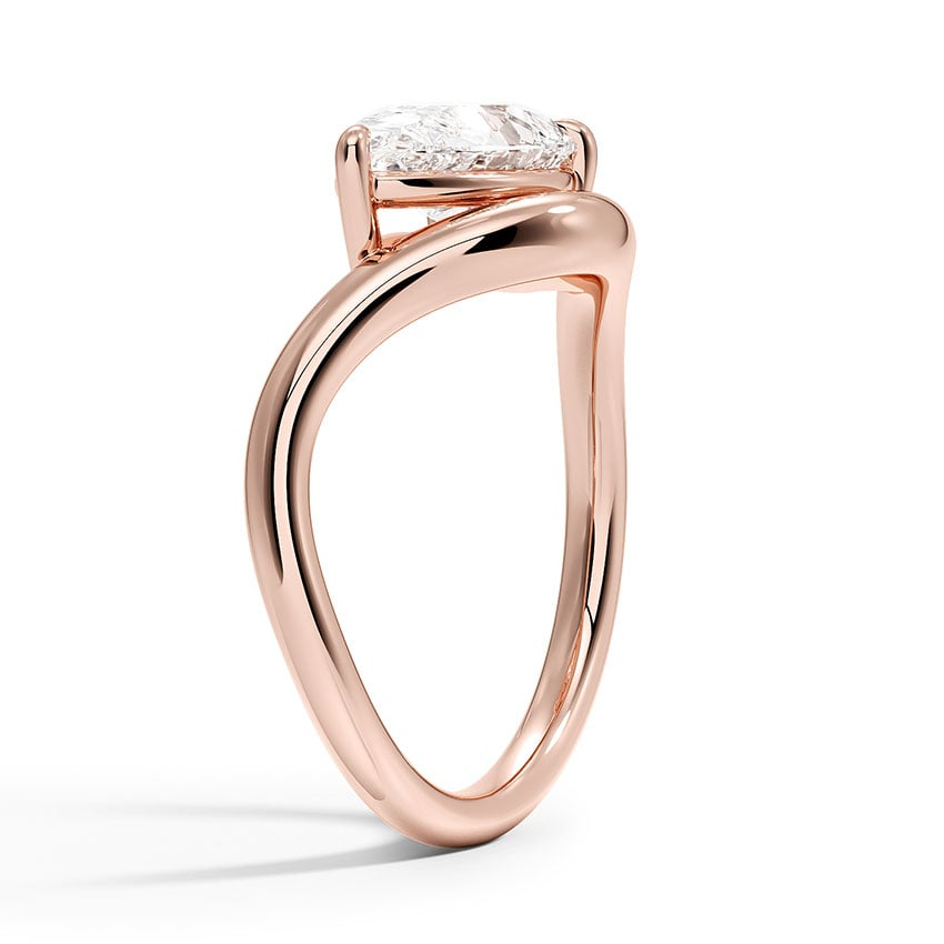 1 1/4 CT Lab Grown Diamond 18KT Gold Solitaire Engagement Ring